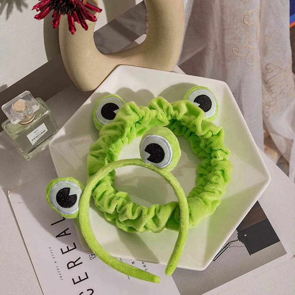 Funny Frog Wide-Brimmed Makeup Headband