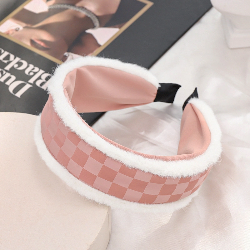 Cross-Border New Fabric Face Sponge Headband European and American Style Twist Braid Headdress Wide Side Pressed Hair Wash Face Hair Band