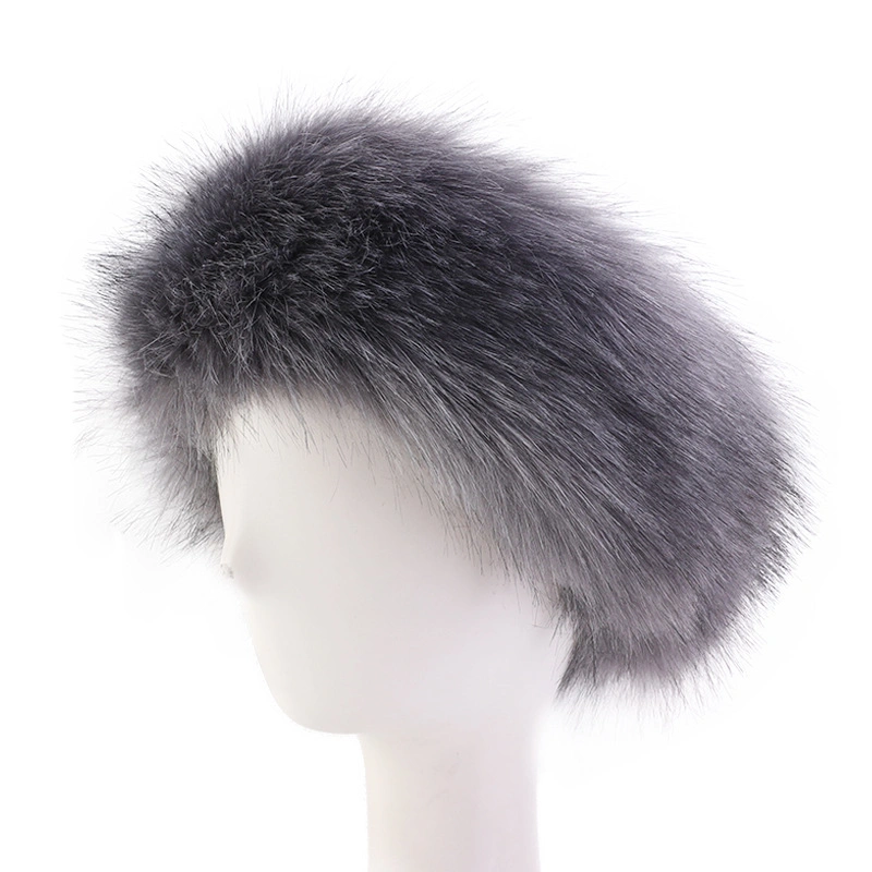 Faux Fur Thermal Headband Faux Fox Hairband Hat