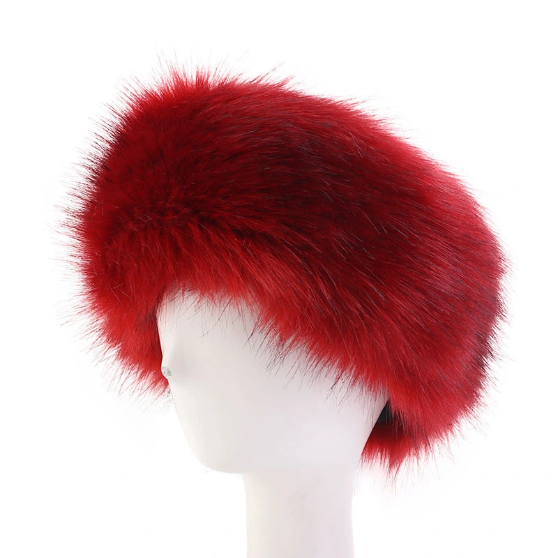 Faux Fur Thermal Headband Faux Fox Hairband Hat