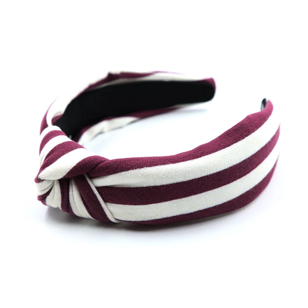 Wholesale Fashion Girls Hair Accessories Cloth Hair Band PU Leather Knot Headband for Women