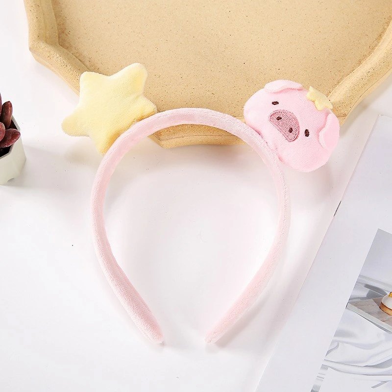 Female Cute Cartoon Fairy Plush Star Delu Love Heart Purple Flower Ling Nabel Headband