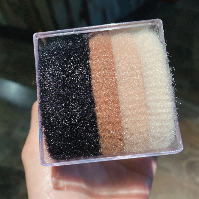 5 Boxed Chunky Bun Hair Bands with High Stretch Seamless Hair Bands