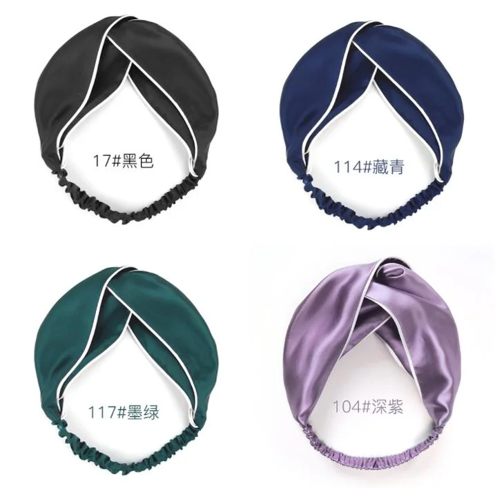 Fashion Solid-Color Non-Slip Wide-Brimmed Elegant Stain Hairbands Hair Accessories Headbands