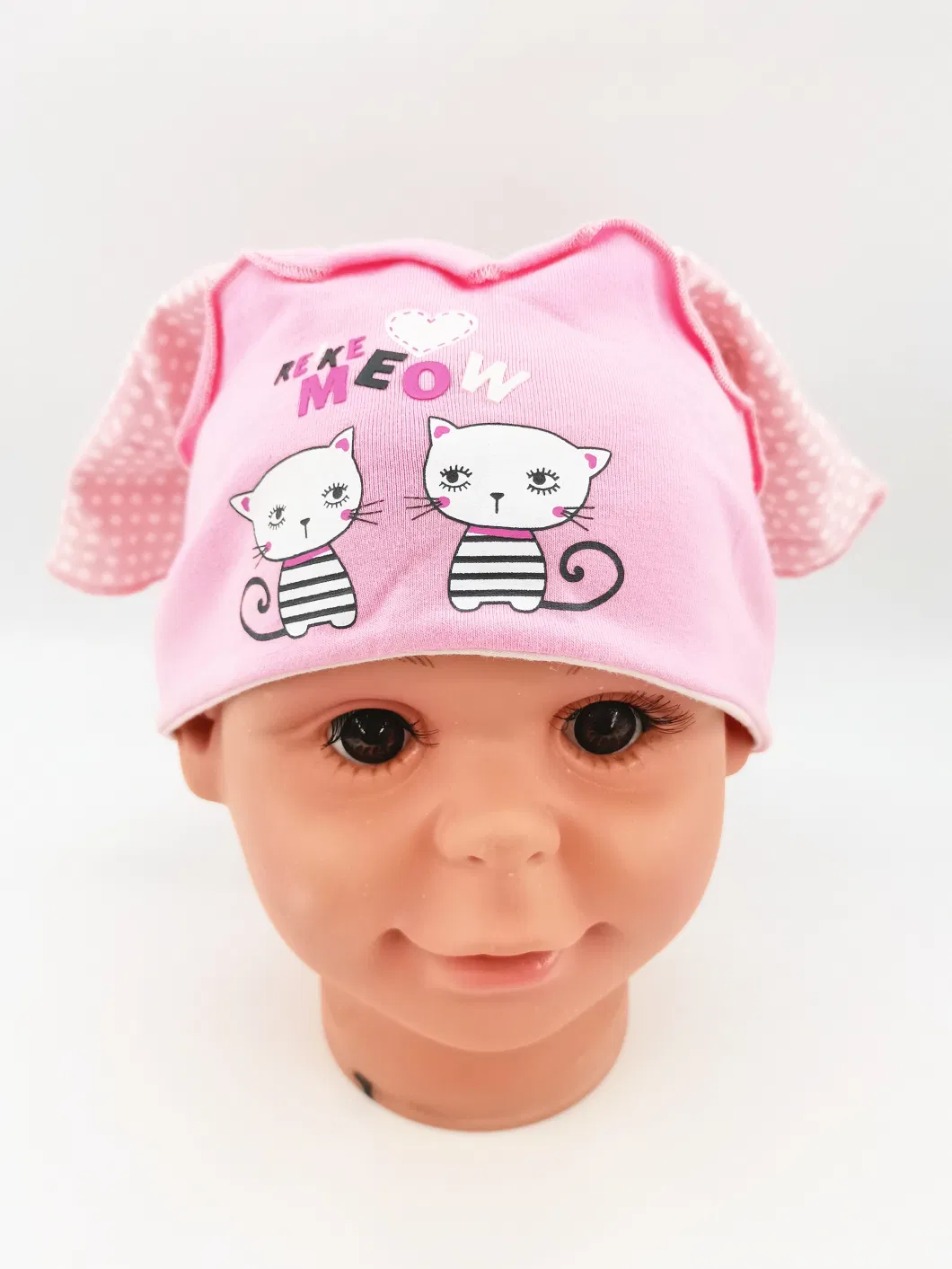 Soft Cotton Headband with Cute Girl Print