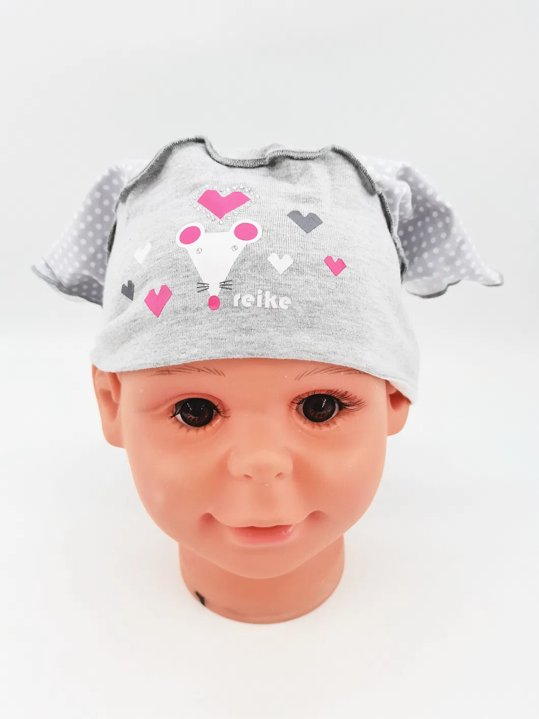 Soft Crystal Print Cotton Jersey Gril Headband