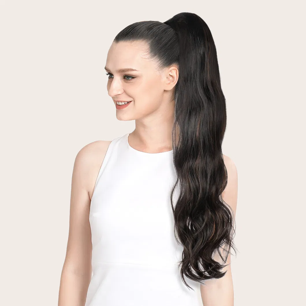 30&quot; Clip-on Long Easy Ponytail Afro Puff Curly Drawstring Ties for Synthetic Ponytail Hair Extensions for Women