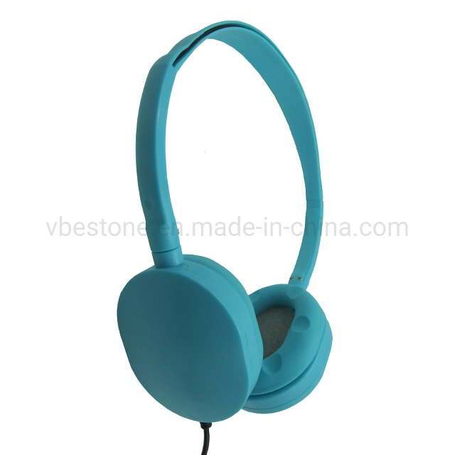 Disposable Swivel Headband Headphones Manufactory Low Price Headphones with Silicon Earpads Promotional Airline Headsets