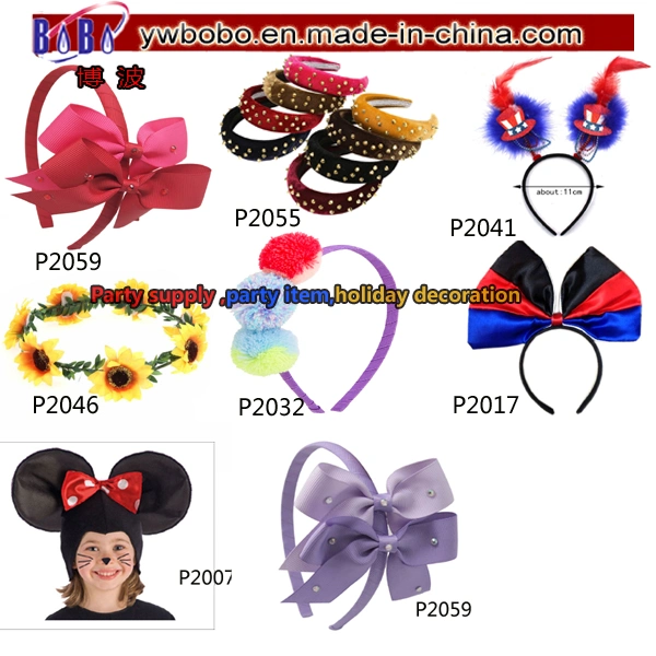 Party Hair Accessories LED Plastic Flower Crown Headband for Bridal Shower Bridesmaid Gifts (P2033)