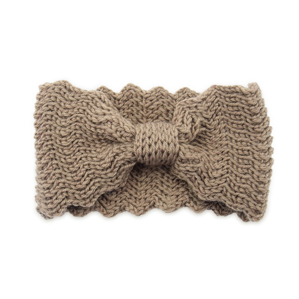 Cross-Border Wide Edge Knitted Wool Elastic Warm Cross Fashion Versatile Headband