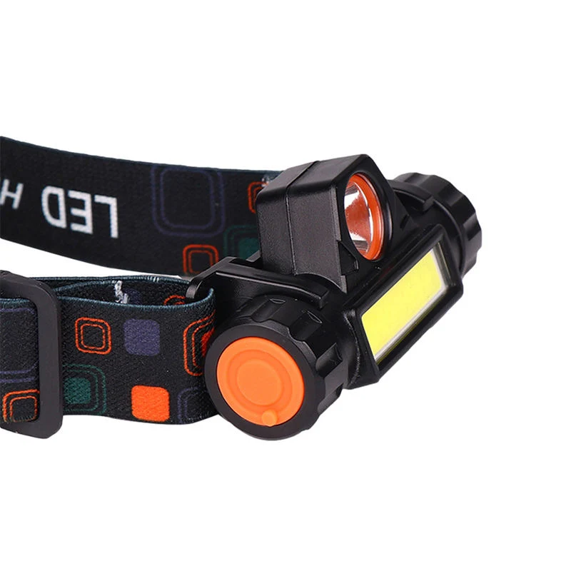 Glodrmore2 Magnet COB LED 300 Lumen Headlight in Headlamps Case, 90 Adjustable USB Charging Hunting LED Headband Head Light