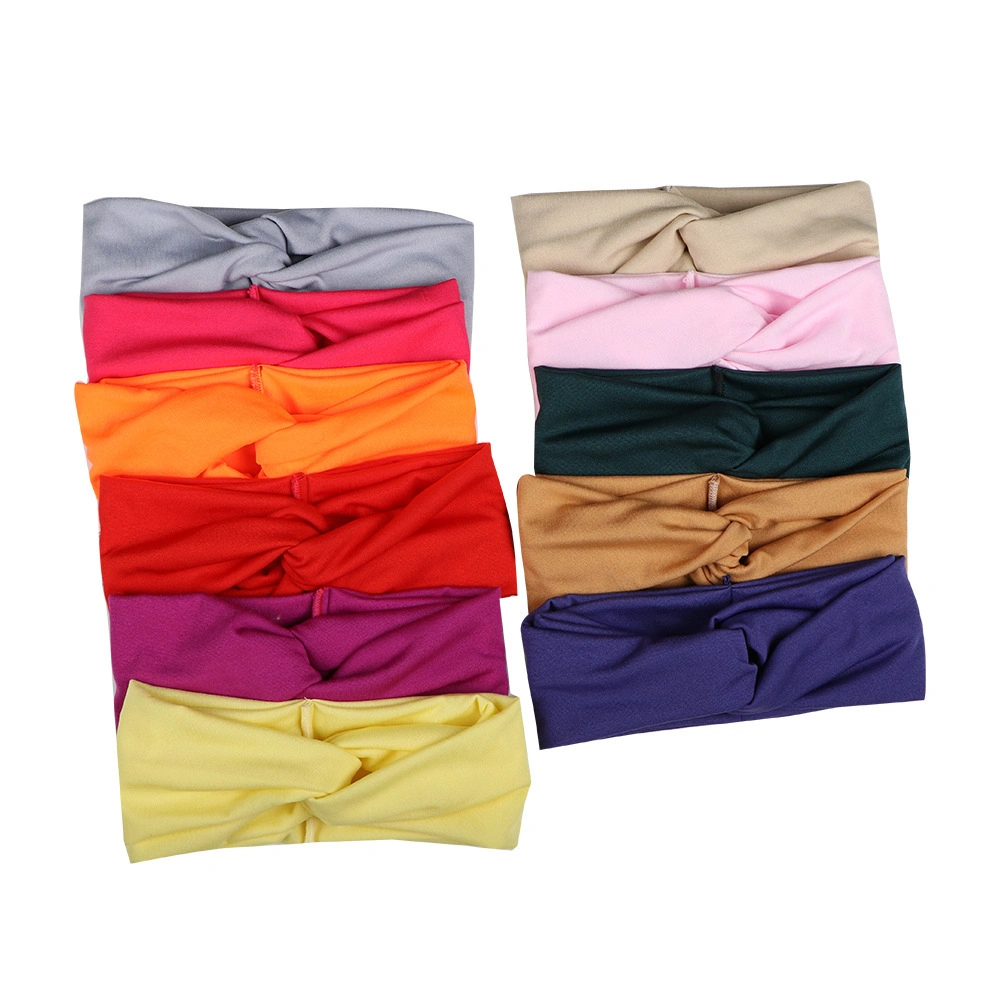 Fashion Headband Elastic Sweat Resistant Bandana for Workout Sports Hair Bands