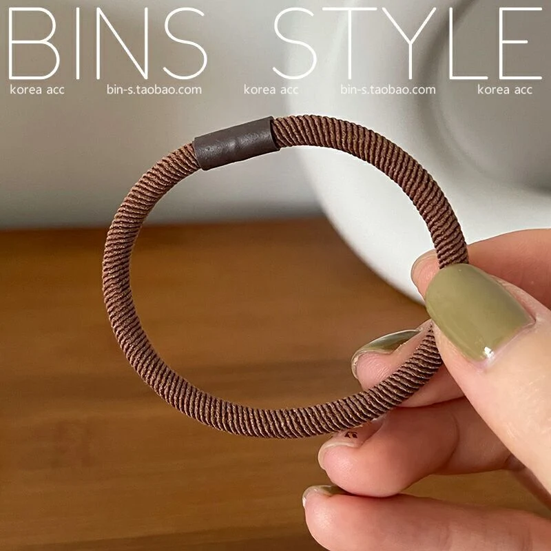 High Quality Rubber Band Twill Hair Tie for Lady