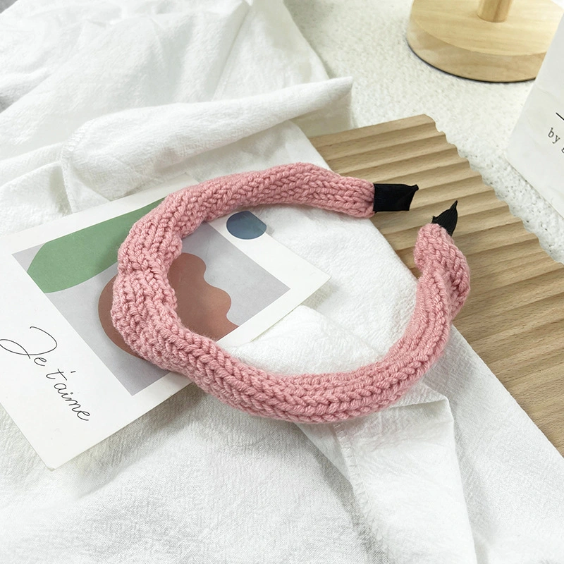 Hand-Knitted Wool Headband New Women Wide-Brimmed Headband