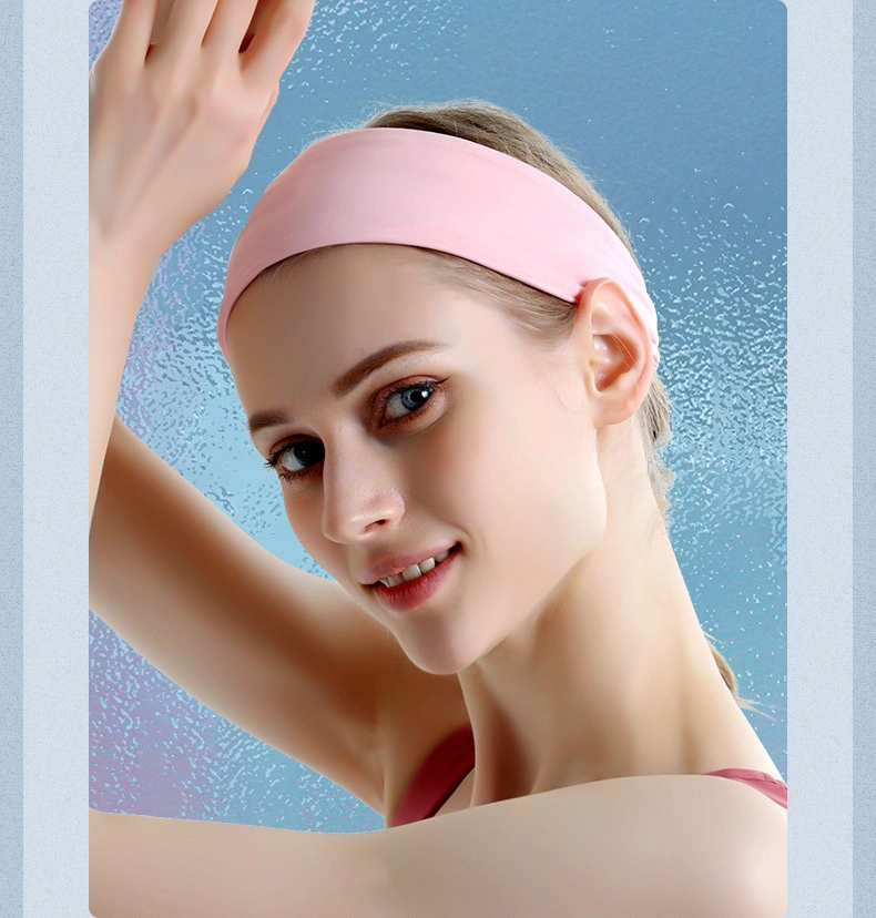 Colorful Plain Sweatband Yoga Headband Sweatband Sports Fitness Headband for Women