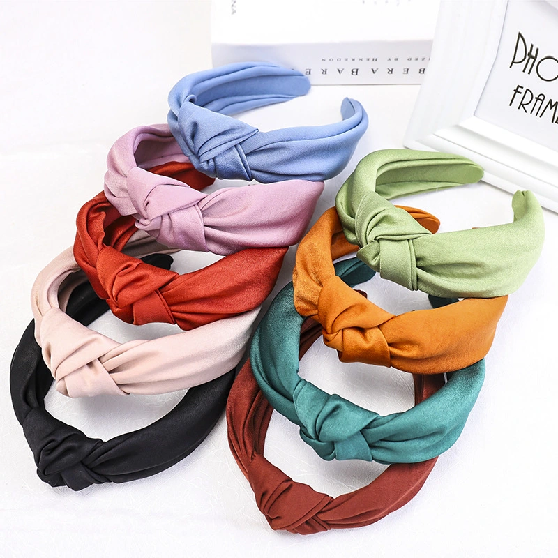 Wholesale Knotted Wide Yoga Hair Band Fashion Elastic Hair Accessories Headband