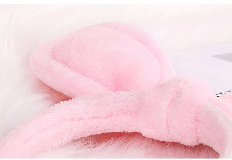 Cute Plush Hair Band for Women&prime;s Face Washing Headband Simple and Bright Colored Fur Beauty Headband