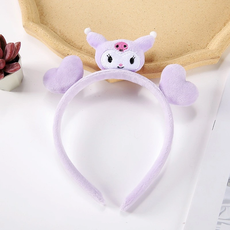 Female Cute Cartoon Fairy Plush Star Delu Love Heart Purple Flower Ling Nabel Headband