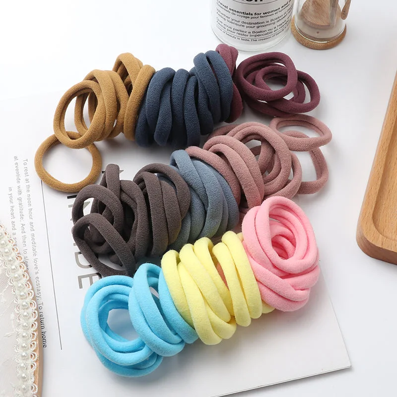 Wholesale Basic Style 3mm Slim Hair Ring High Elastic Candy Color Hair Band