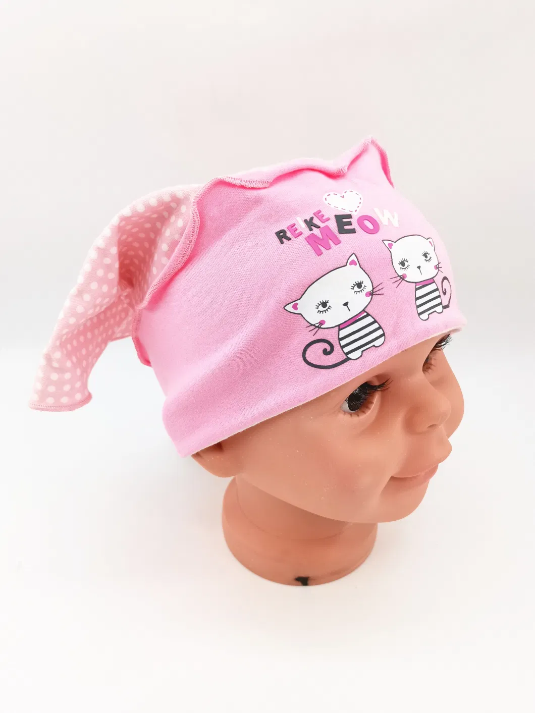 Soft Cotton Headband with Cute Girl Print