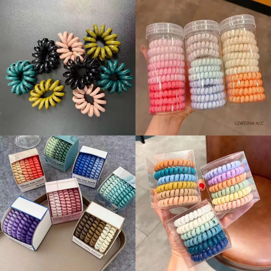 23 Kinds of Telephone Wire Hair Band Collection Hair Band Box Color Thick Style Hairband