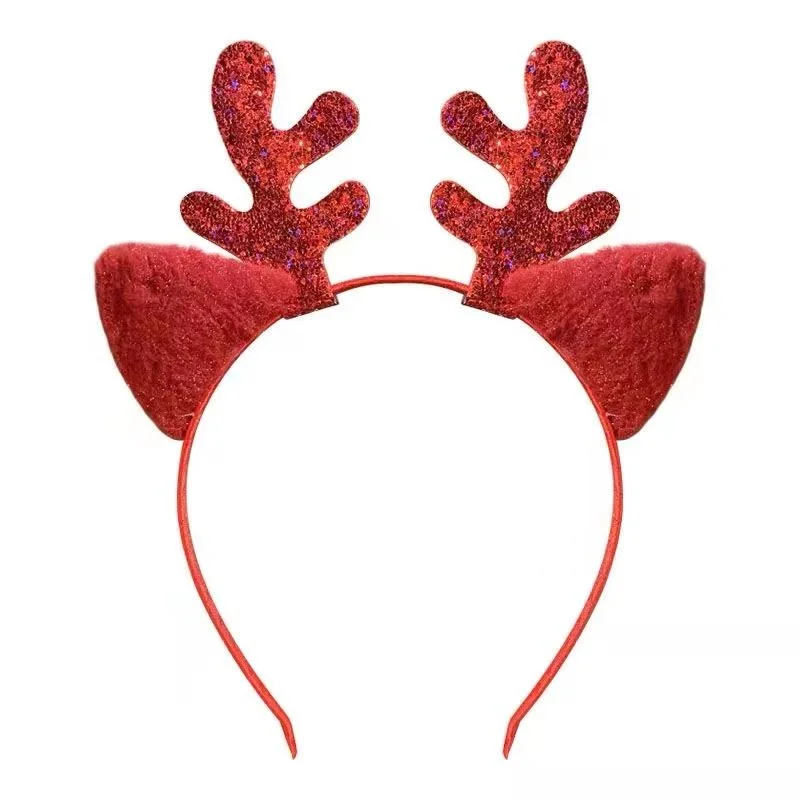 Red Deer Snowman Elk Santa Christmas Headband