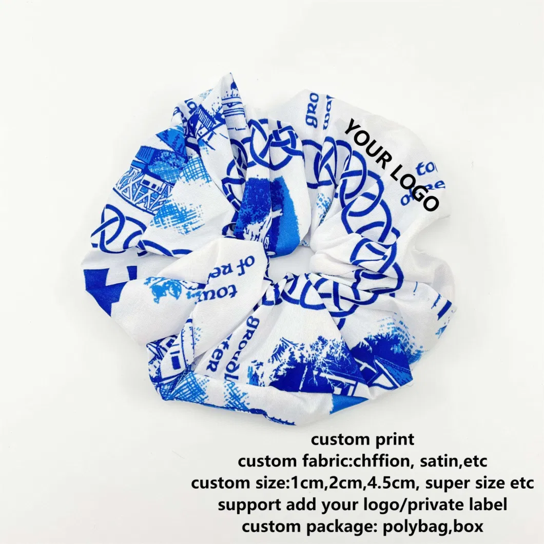 Wholesale Factory Custom Printed Fabric Elastic Hair Band