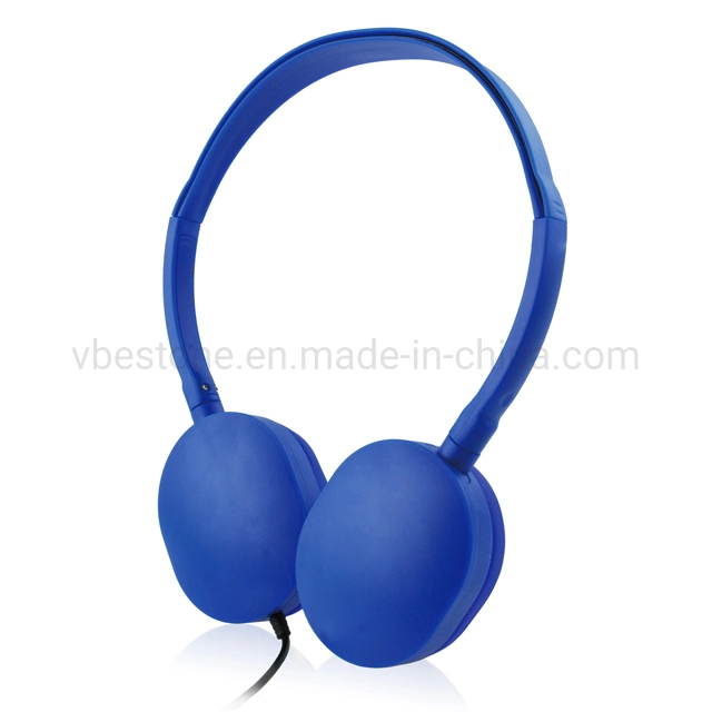 Disposable Swivel Headband Headphones Manufactory Low Price Headphones with Silicon Earpads Promotional Airline Headsets