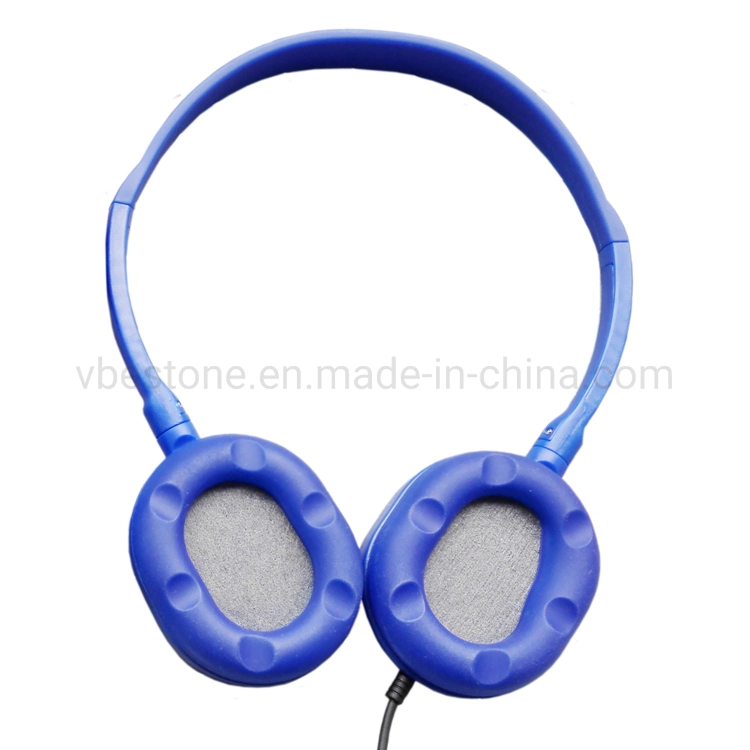 Disposable Swivel Headband Headphones Manufactory Low Price Headphones with Silicon Earpads Promotional Airline Headsets