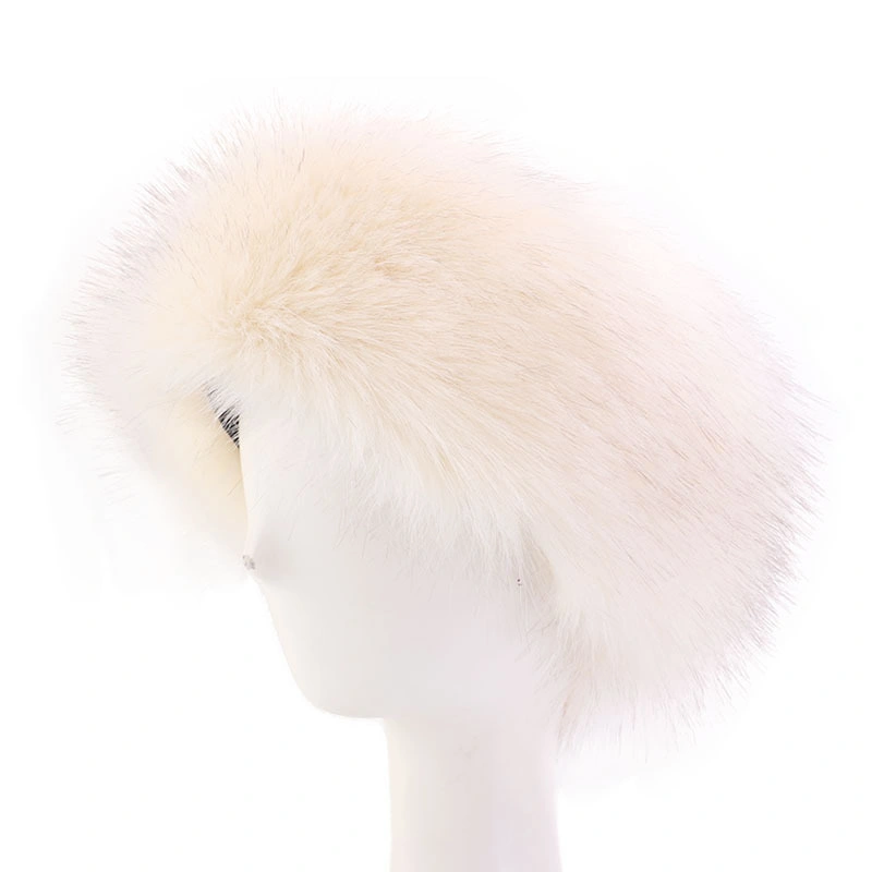 Faux Fur Thermal Headband Faux Fox Hairband Hat