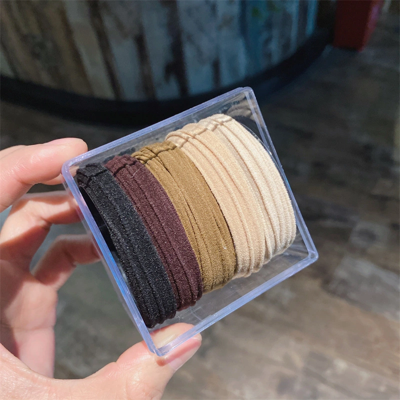 5 Boxed Chunky Bun Hair Bands with High Stretch Seamless Hair Bands