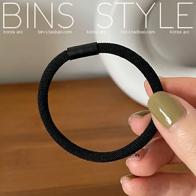 High Quality Rubber Band Twill Hair Tie for Lady