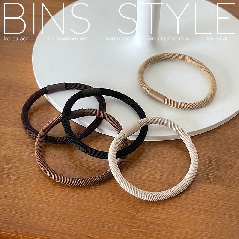 High Quality Rubber Band Twill Hair Tie for Lady