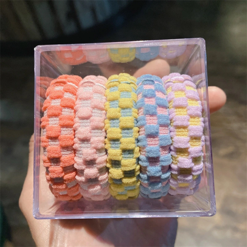 5 Boxed Chunky Bun Hair Bands with High Stretch Seamless Hair Bands