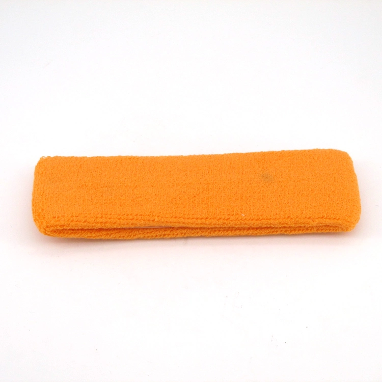 Wholesale Hot Sales Custom Sweat Headband with Logo for Sports Elastic Fabric Cotton Headband