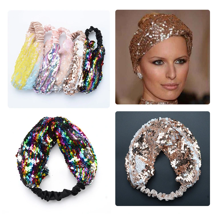 2019 New Enchanting Sequin Headband with Particular Design