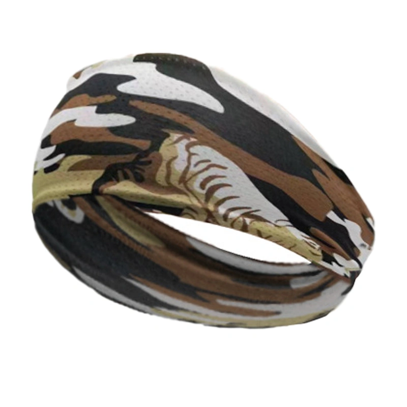 Custom Printed Camouflage Gym Turban Headwear Head Wraps Headbands for Men