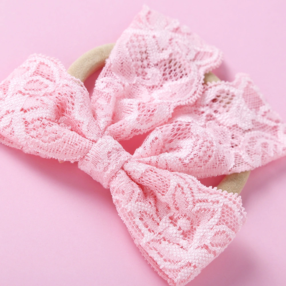 Hot Lace Bow Baby Headband Dovetail Fashion Headband for Girls