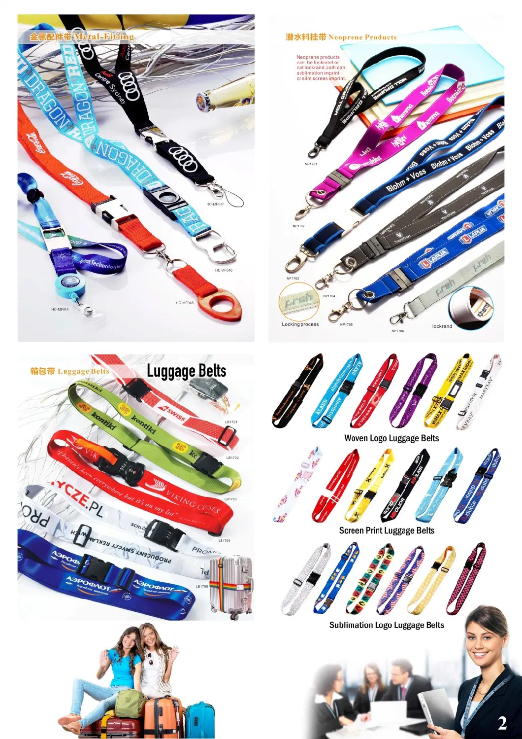 Custom Polyester Lanyard Woven Nylon Silk Screen Printed Sublimation Neck Logo Strap with ID Badge Holder with Safety Break Clip