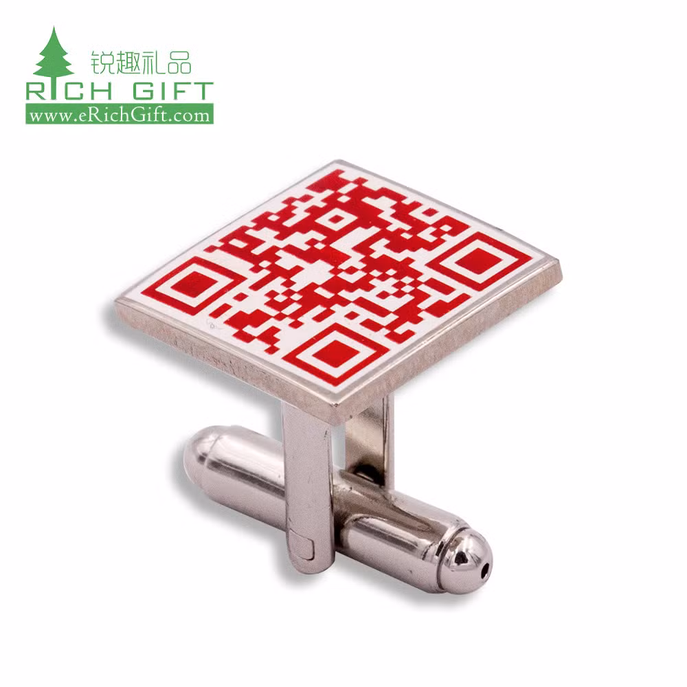 Metal Sublimation Logo Round Custom Womens Gun Sport USA Flag Crown Freemason Bulk Cheap Personalised Carbon Fiber Brass Enamel OEM Silver Cufflink with Chain
