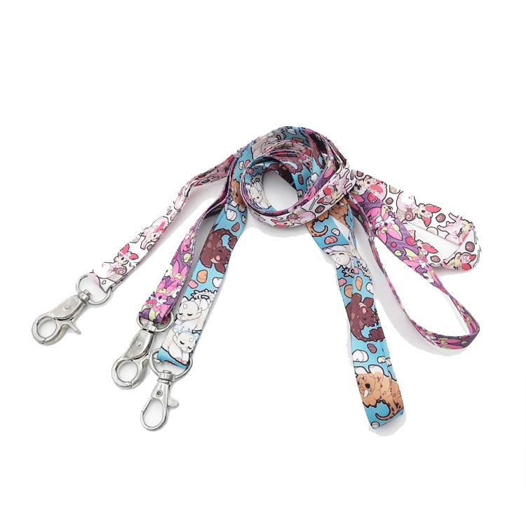 High Quality Cheap Printed Promotional Gift Custom Sublimation Printed Neck Lanyard Strap with Logo Custom Printing Landyard