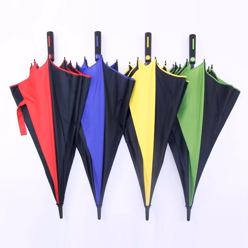 New Arrival Fashion Advertising Colour Matching Straight Rain Golf Umbrella for Promotional Gift (GOL-0027FA(C))