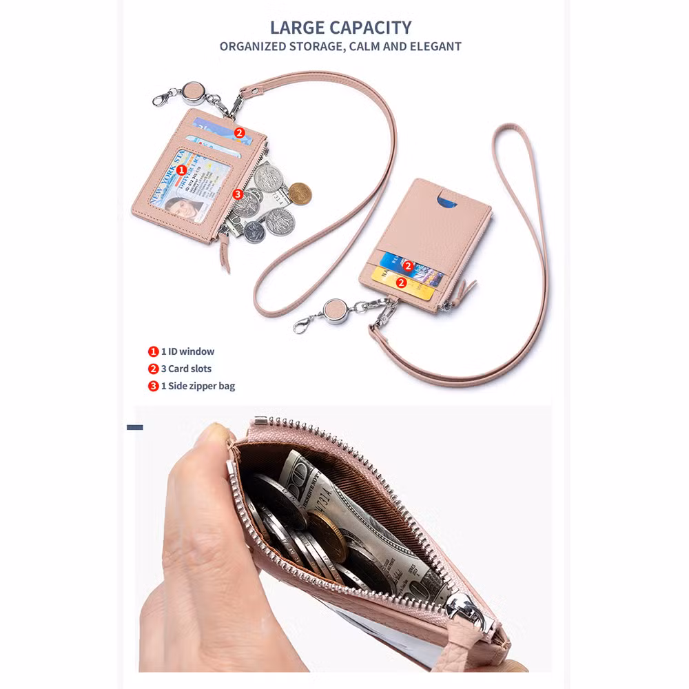 Holder with Lanyard Lanyards for ID Badges Cruise Ship Cards Waterproof ID Name Badge Card Holder Lanyard with ID Holder for Offices Staff Students Employ