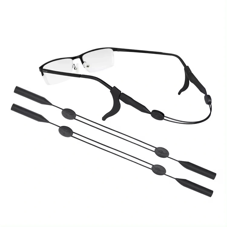 Adjustable Glasses Lanyard Sports Glasses Non-Slip Silicone Ear Hook Sleeves to Prevent Falling off Glasses Rope Straps