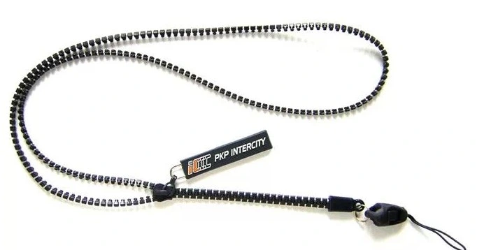 Custom Printed Zipper Lanyard Accessories Neck Strap