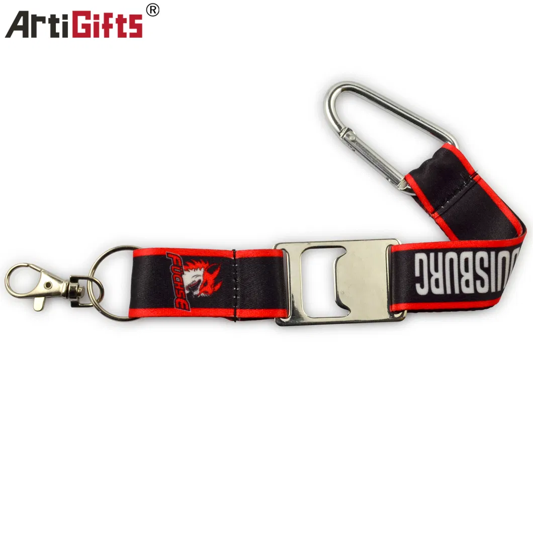 Fashion Design Cheap Price Bottle Opener Lanyard Strap