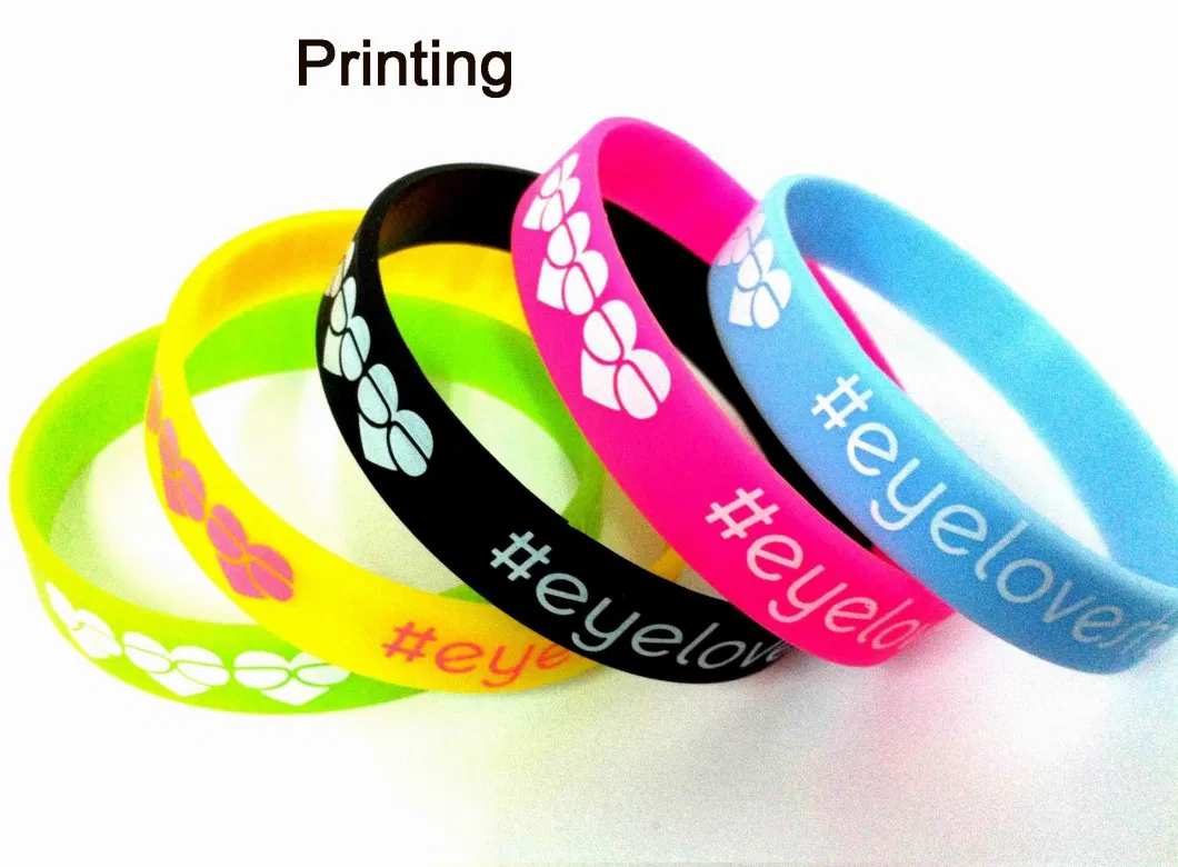 Solid Color Silicone Braceletfor Men and Women Activities Soft Rubber Bracelet