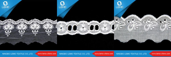 High Quality Dress Making Knitted Nylon Eyelash Lace