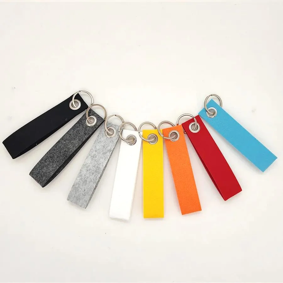 Fashion Custom Felt Key Holder Promotional Cute Felt Key Chain