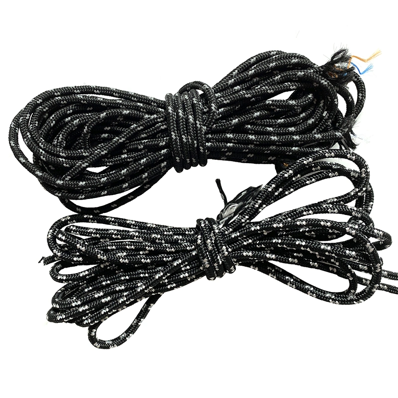 High Quality Custom Polyester Braided Cord 4mm Rope Macrame Round Reflective Shiny String Cord